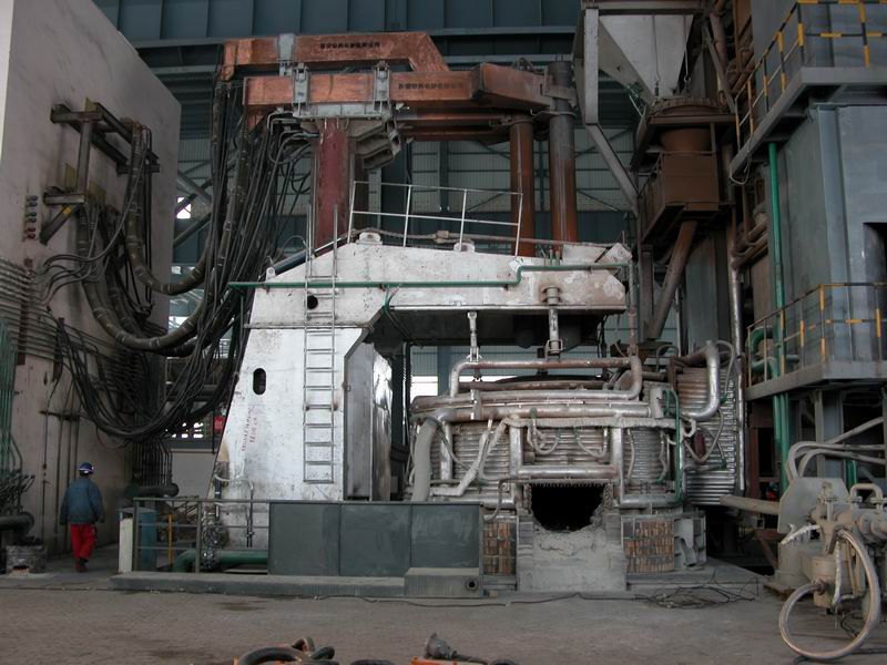 Electric-arc-furnace-steel-making-EAF-Shanghai-Metallurgy-Equipment-SME-steel-plant